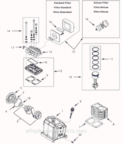 Part Location Diagram of ST164406AV Campbell Hausfeld O-Ring